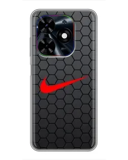 Чехол для TECNO Spark Go 2024 (BG6) с картинкой «Nike — карбоновая сетка» Чехол для TECNO Spark Go 2024 (BG6) с картинкой «Nike — карбоновая сетка»