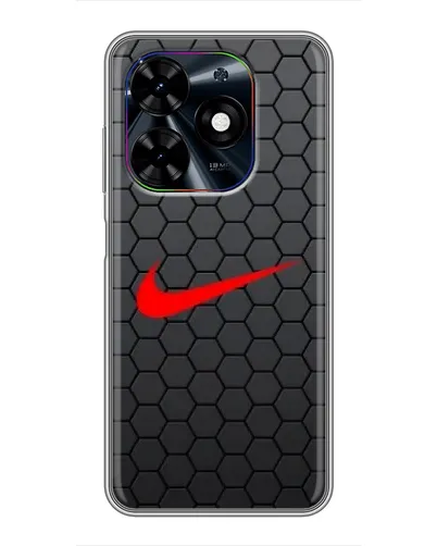 Чехол для TECNO Spark Go 2024 (BG6) с картинкой «Nike — карбоновая сетка»