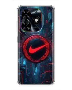 Чехол для TECNO Spark Go 2024 (BG6) с картинкой «Техногенный стиль Nike»