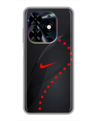 Чехол для TECNO Spark Go 2024 (BG6) с картинкой «Абстрактный дизайн Nike»