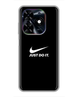 Чехол для TECNO Spark Go 2024 (BG6) с картинкой «Минимализм от Nike»