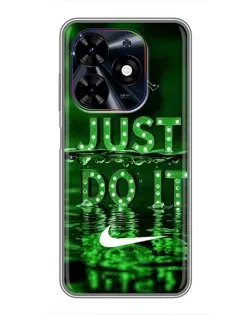 Чехол для TECNO Spark Go 2024 (BG6) с картинкой «Зеленый неоновый Nike»
