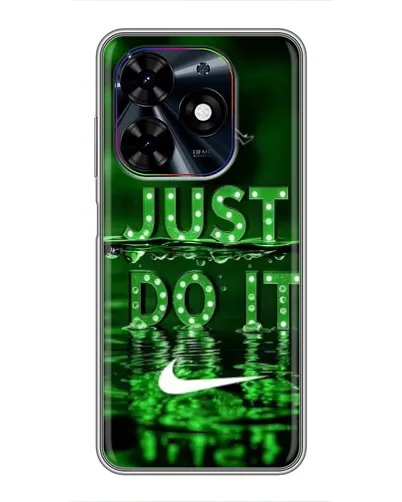 Чехол для TECNO Spark Go 2024 (BG6) с картинкой «Зеленый неоновый Nike»