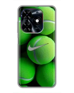 Чехол для TECNO Spark Go 2024 (BG6) с картинкой «Теннисные мячи Найк»