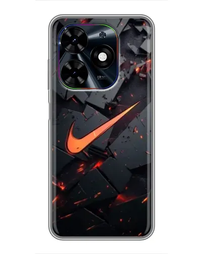 Чехол для TECNO Spark Go 2024 (BG6) с картинкой «Nike — эффект разломов»