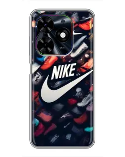 Чехол для TECNO Spark Go 2024 (BG6) с картинкой «Коллекция кроссовок Nike»