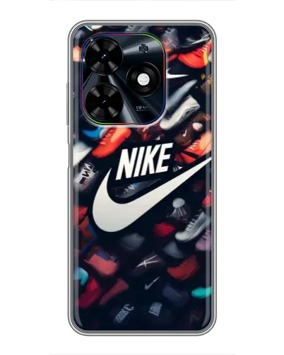 Чехол для TECNO Spark Go 2024 (BG6) с картинкой «Коллекция кроссовок Nike»