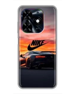 Чехол для TECNO Spark Go 2024 (BG6) с картинкой «Nike и суперкар»