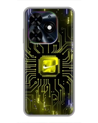 Чехол для TECNO Spark Go 2024 (BG6) с картинкой «Nike — золотая искра»