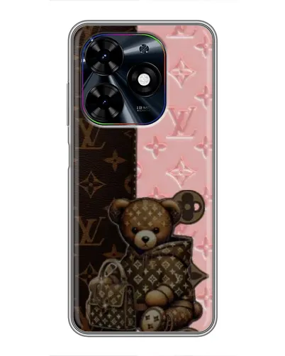 Чехол для TECNO Spark Go 2024 (BG6) с картинкой «Мишка в стиле LV»