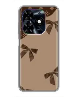 Чехол для TECNO Spark Go 2024 (BG6) с картинкой «LV — кофейный атлас»