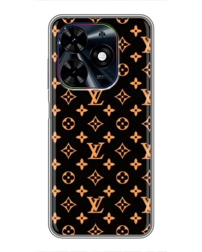 Чехол для TECNO Spark Go 2024 (BG6) с картинкой «Золотая монограмма LV»