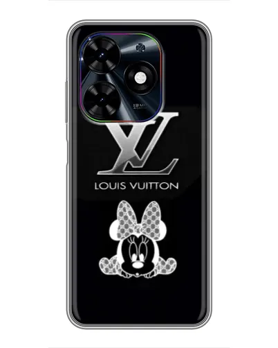 Чехол для TECNO Spark Go 2024 (BG6) с картинкой «LV и Минни Маус»