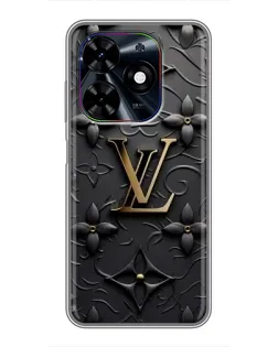 Чехол для TECNO Spark Go 2024 (BG6) с картинкой «Кожаная текстура LV»
