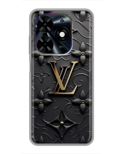 Чехол для TECNO Spark Go 2024 (BG6) с картинкой «Кожаная текстура LV»