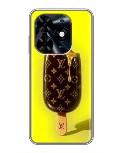Чехол для TECNO Spark Go 2024 (BG6) с картинкой «Мороженое от LV»