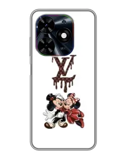 Чехол для TECNO Spark Go 2024 (BG6) с картинкой «LV и Микки Маус»