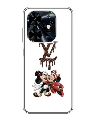 Чехол для TECNO Spark Go 2024 (BG6) с картинкой «LV и Микки Маус»