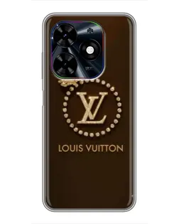 Чехол для TECNO Spark Go 2024 (BG6) с картинкой «LV — золотая печать»