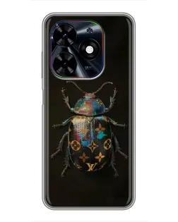 Чехол для TECNO Spark Go 2024 (BG6) с картинкой «LV — мраморный принт»