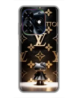 Чехол для TECNO Spark Go 2024 (BG6) с картинкой «Монограмма с фигурой»