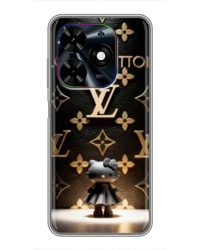 Чехол для TECNO Spark Go 2024 (BG6) с картинкой «Монограмма с фигурой»