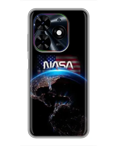 Чехол для TECNO Spark Go 2024 (BG6) с картинкой «Земля из космоса NASA»