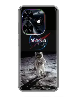 Чехол для TECNO Spark Go 2024 (BG6) с картинкой «Астронавт на Луне»
