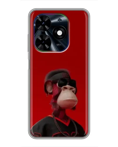 Чехол для TECNO Spark Go 2024 (BG6) с картинкой «Bored Ape в красном» Чехол для TECNO Spark Go 2024 (BG6) с картинкой «Bored Ape в красном»