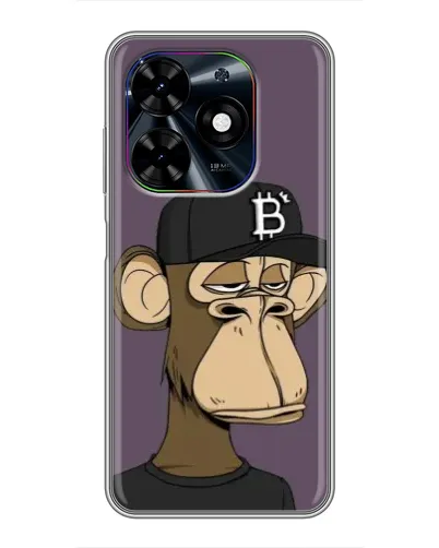 Чехол для TECNO Spark Go 2024 (BG6) с картинкой «Bored Ape в кепке» Чехол для TECNO Spark Go 2024 (BG6) с картинкой «Bored Ape в кепке»