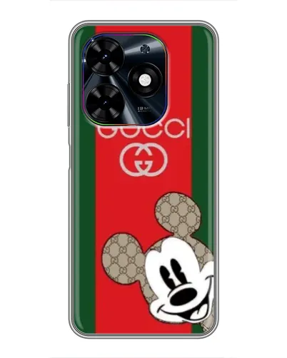 Чехол для TECNO Spark Go 2024 (BG6) с картинкой «Gucci — полосы и Микки» Чехол для TECNO Spark Go 2024 (BG6) с картинкой «Gucci — полосы и Микки»