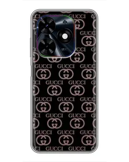 Чехол для TECNO Spark Go 2024 (BG6) с картинкой «Классическая монограмма Gucci»