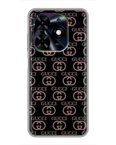 Чехол для TECNO Spark Go 2024 (BG6) с картинкой «Классическая монограмма Gucci» Чехол для TECNO Spark Go 2024 (BG6) с картинкой «Классическая монограмма Gucci»