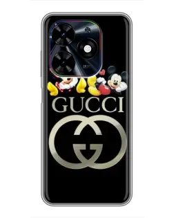 Чехол для TECNO Spark Go 2024 (BG6) с картинкой «Gucci — герои Disney»