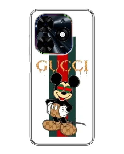 Чехол для TECNO Spark Go 2024 (BG6) с картинкой «Микки Маус Gucci — полосы» Чехол для TECNO Spark Go 2024 (BG6) с картинкой «Микки Маус Gucci — полосы»