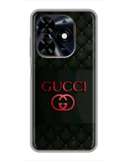 Чехол для TECNO Spark Go 2024 (BG6) с картинкой «Gucci — стеганый черный»