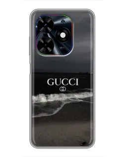 Чехол для TECNO Spark Go 2024 (BG6) с картинкой «Gucci — морской прибой»