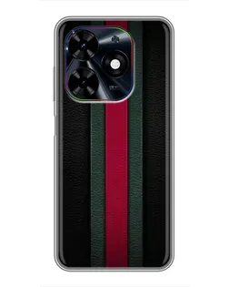 Чехол для TECNO Spark Go 2024 (BG6) с картинкой «Gucci — неоновая линия»