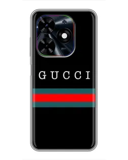 Чехол для TECNO Spark Go 2024 (BG6) с картинкой «Gucci — красный пояс»