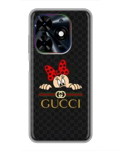 Чехол для TECNO Spark Go 2024 (BG6) с картинкой «Минни Маус Gucci — черный» Чехол для TECNO Spark Go 2024 (BG6) с картинкой «Минни Маус Gucci — черный»