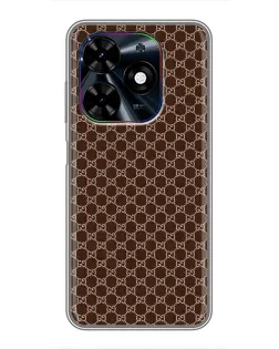 Чохол для TECNO Spark Go 2024 (BG6) з картинкою «Gucci — шоколадна сітка»
