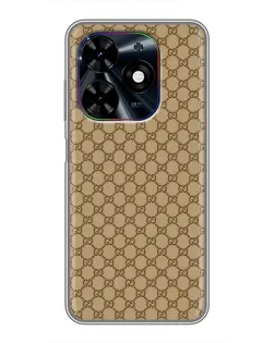 Чохол для TECNO Spark Go 2024 (BG6) з картинкою «Gucci — класичний беж»