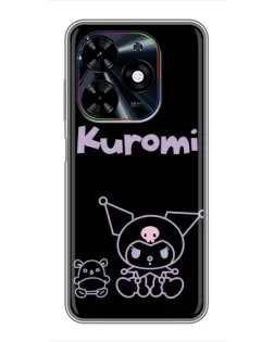Чохол для TECNO Spark Go 2024 (BG6) з картинкою «Kuromi — чорний мінімалізм» Чохол для TECNO Spark Go 2024 (BG6) з картинкою «Kuromi — чорний мінімалізм»