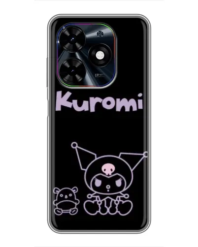 Чехол для TECNO Spark Go 2024 (BG6) с картинкой «Kuromi — черный минимализм» Чехол для TECNO Spark Go 2024 (BG6) с картинкой «Kuromi — черный минимализм»
