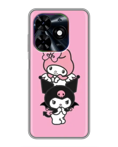 Чехол для TECNO Spark Go 2024 (BG6) с картинкой «My Melody и Kuromi» Чехол для TECNO Spark Go 2024 (BG6) с картинкой «My Melody и Kuromi»