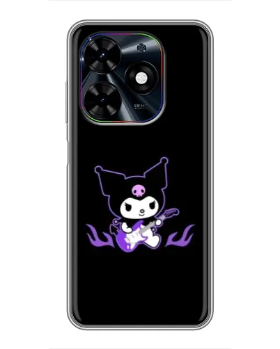 Чехол для TECNO Spark Go 2024 (BG6) с картинкой «Электрическая Kuromi» Чехол для TECNO Spark Go 2024 (BG6) с картинкой «Электрическая Kuromi»
