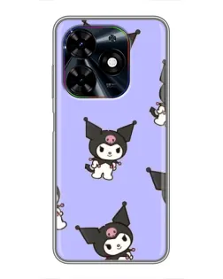 Чехол для TECNO Spark Go 2024 (BG6) с картинкой «Паттерн с Kuromi»