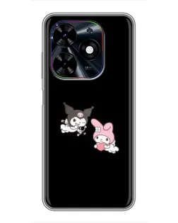 Чехол для TECNO Spark Go 2024 (BG6) с картинкой «My Melody и Kuromi»