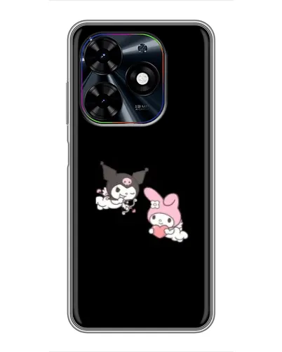 Чехол для TECNO Spark Go 2024 (BG6) с картинкой «My Melody и Kuromi» Чехол для TECNO Spark Go 2024 (BG6) с картинкой «My Melody и Kuromi»