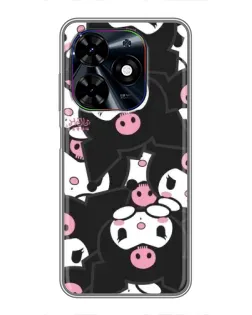 Чехол для TECNO Spark Go 2024 (BG6) с картинкой «Паттерн голов Куроми»